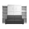 Bestar Pur Queen Murphy Bed, Two Storage Units And A Sofa 115 in 26783-000017 - alternate 10